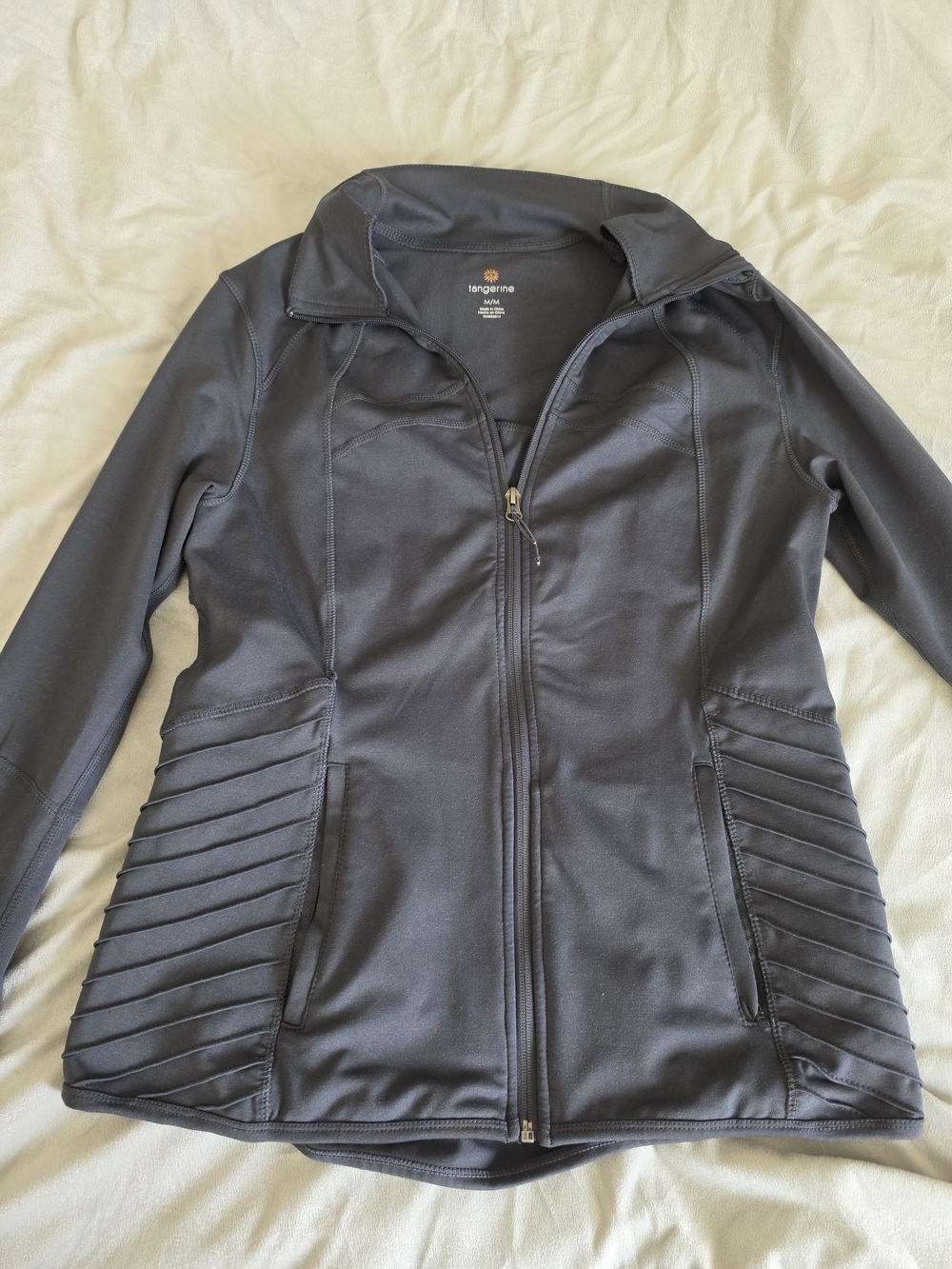 Tangerine Dark Gray Women's Utility Zip Jacket